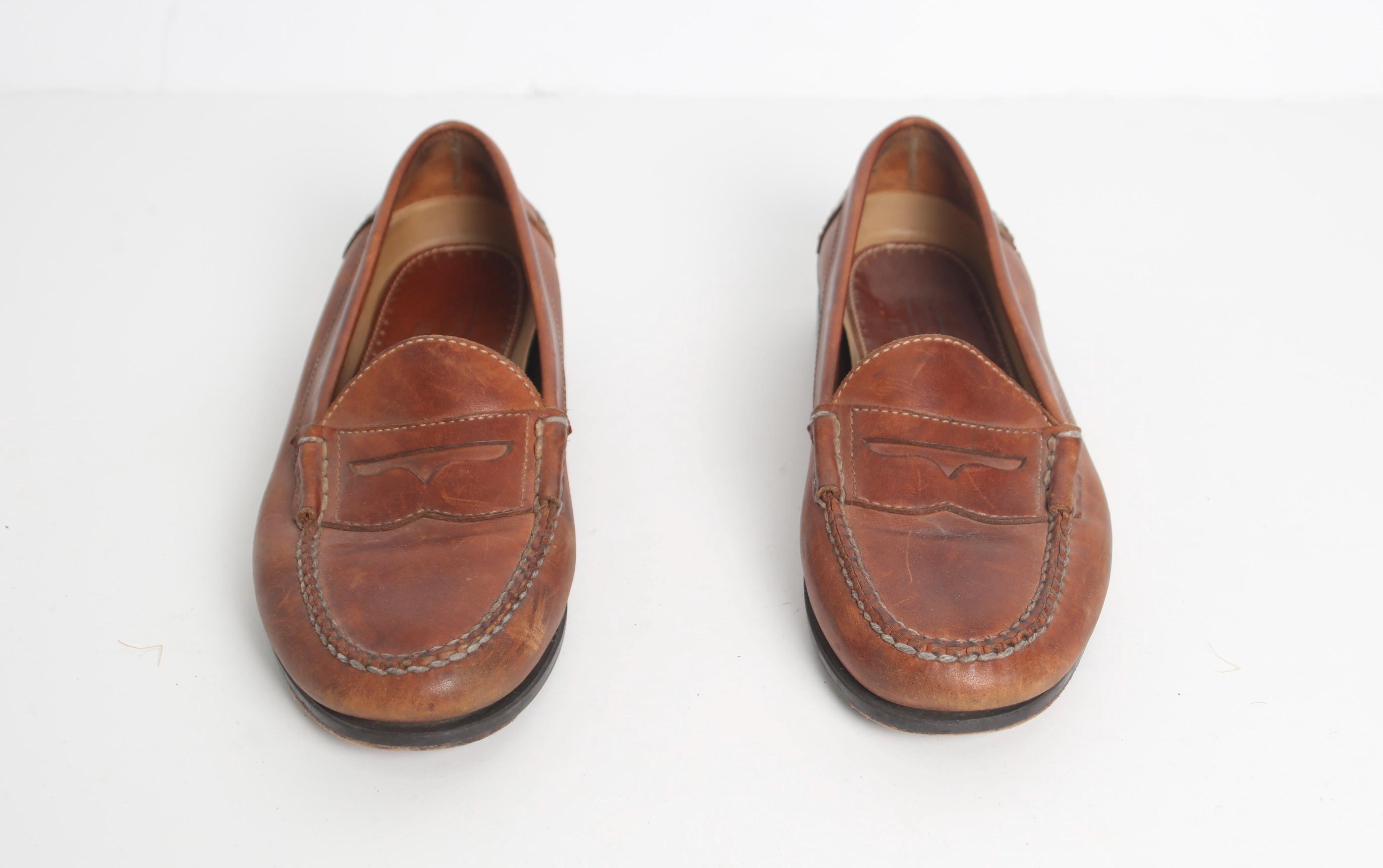 Vintage Brown LEATHER 1980s Men display picture 3
