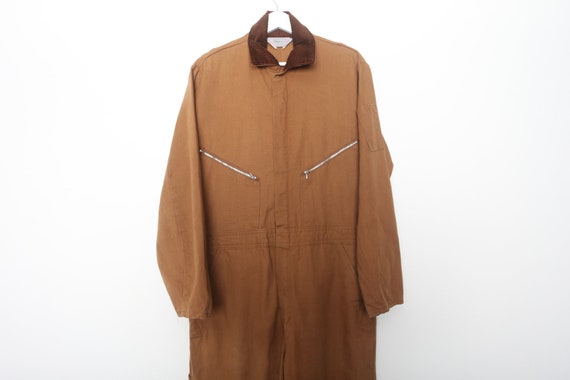 Vintage Carhartt Style WALLS BRAND coveralls tan … - image 2