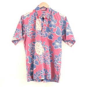 vintage HAWAIIAN print Reyn Spooner brand tyler the creator short sleeve men's button down - Size Small - Free shipping U.S.A