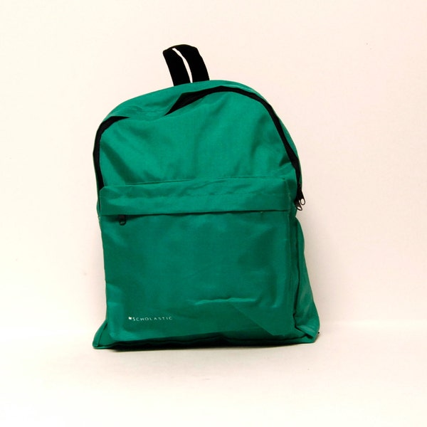 SOLID GREEN scholastic canvas classic BACKPACK