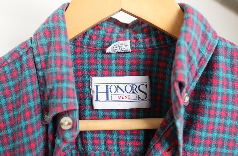 Vintage FLANNEL nirvana kurt COBAIN 90s soft plaid flannel Etsy