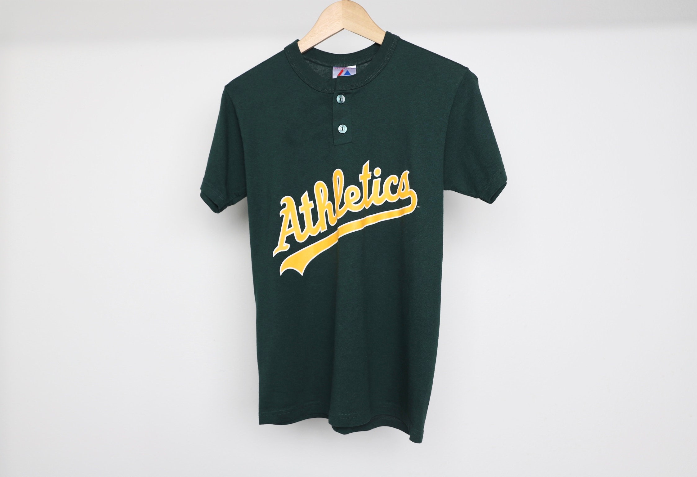 New Oakland Athletics A's Baseball Jersey L Made in USA Sheperd Authentic Sewn