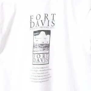 vintage white FORT DAVIS, Texas t-shirt top men's size medium WEST Texas vintage medium t-shirt top image 5