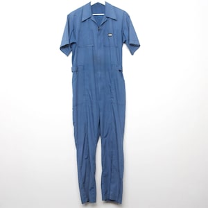 vintage WORKWEAR men&#39;s FADED 1950s 60s coveralls style overalls COVERALLS Size Medium work wear -- Waist up to 36 inches