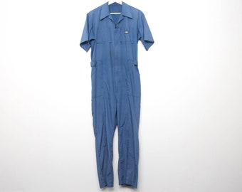 vintage WORKWEAR men's FADED 1950s 60s coveralls style overalls COVERALLS Size Medium work wear -- Waist up to 36 inches