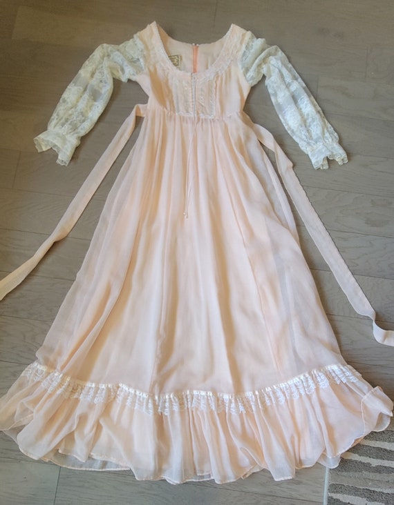Gunne Sax by Jessica pink prairie dress size 5, us