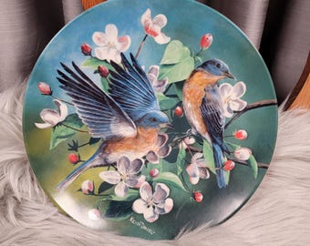 1986 Bluebird by Kevin Daniel Knowles Fine China Collection Plate
