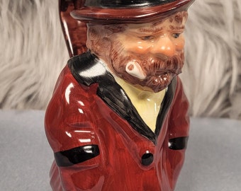 Vintage Coventry Pottery Junk Man Toby Mug, #55561A, mint