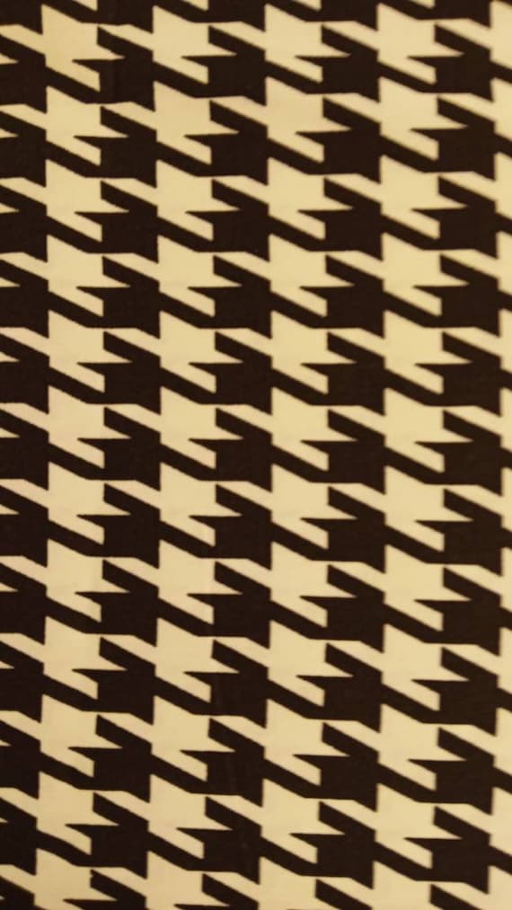 Black White Houndstooth Indoor/Outdoor Pillow Cover