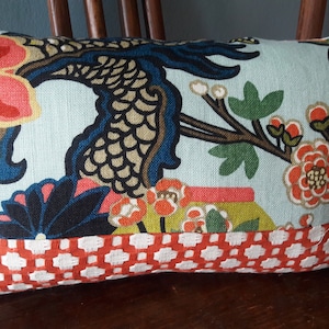CHIANG MAI DRAGON/Betwixt Color Blocked Pillow cover