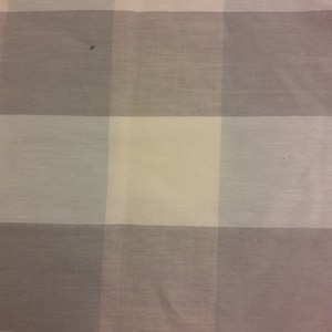 Blue Gray Cream Buffalo Check Pillow Cover