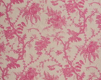 SAN CHRISTOBAL TOILE Magenta Pillow Cover Schumacher Linen