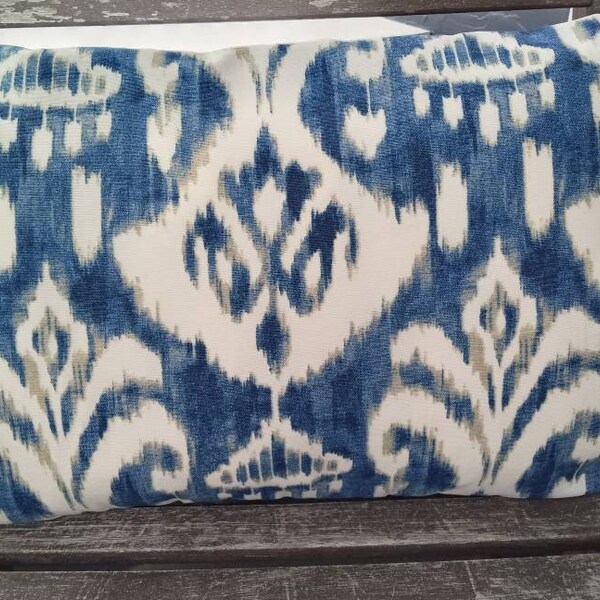 Outdoor Ikat Pillow Etsy