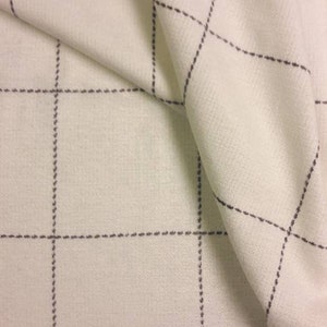 ROMO KILGOUR CHALK Check White Gray Windowpane Pillow Cover