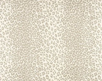 Schumacher ICONIC LEOPARD II Linen Indoor Outdoor  Pillow Cover