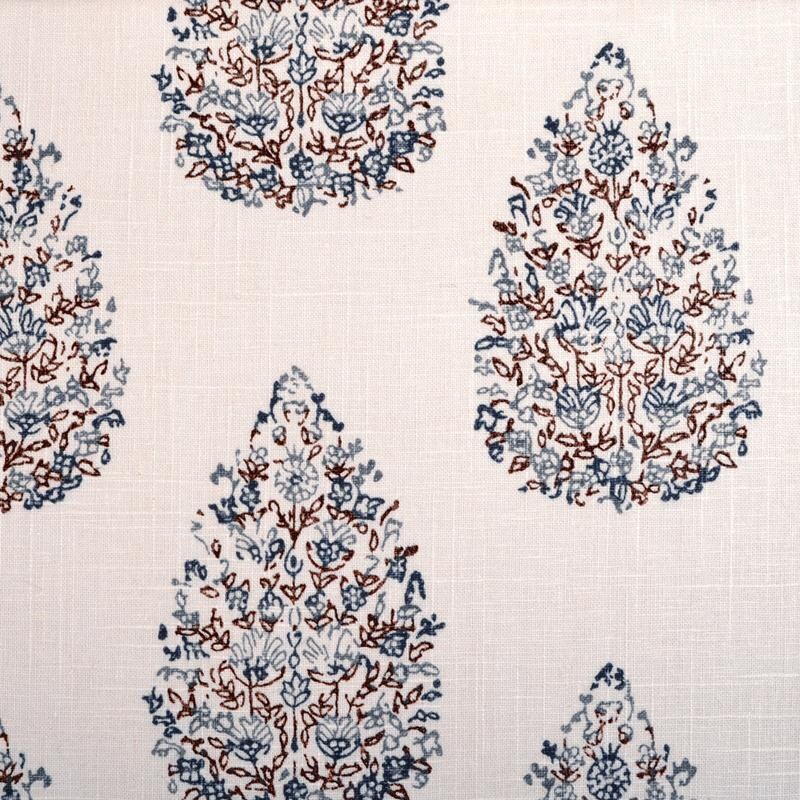 KEDARA Leaf/Foliage Linen Pillow Cover in Indigo, Lemongrass, or Aqua