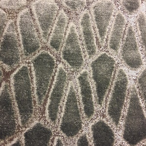 GEOMETRIC VELVET Slate Blue Silver Pillow Cover