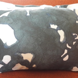 Eskayel Up For Anything Abstract Cerulean Dark Blue Pillow Cover