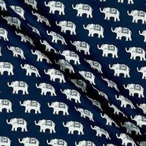 Indigo Elephants ELLIE INDIGO  Pillow Cover