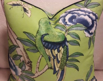 Giselle By Thibaut Imperial Garden Green Pillow Cover