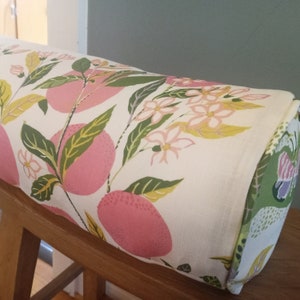 Schumacher Citrus Garden &#39;Garden&#39; Outdoor Pillow Round Bolster Cover