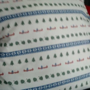 PINE TREES CANOE Pinecone Firs Pillow Cover