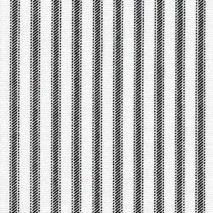 TABLE RUNNER Black and White TICKING Striped Cotton