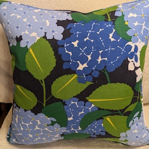 Hydrangea Schumacher Document Pillow Cover All Sizes