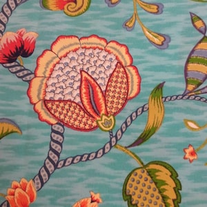 Arabella Carribean Blue TROPISCHES FLORALES OUTDOOR Kissen-Bezug