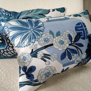 Funda de almohada con diseño de dragón de Chiang Mai de China Blue Schumacher
