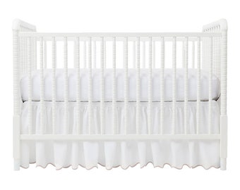 Crib Skirt in Your Own Fabric Adjustable