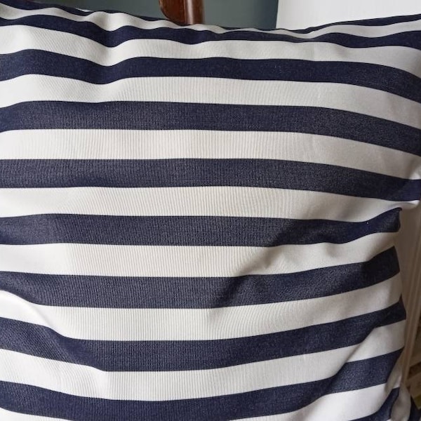 Navy Outdoor Pillow Etsy