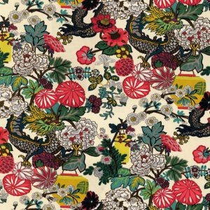 Alabaster Schumacher Chiang Mai Dragon Pillow Cover