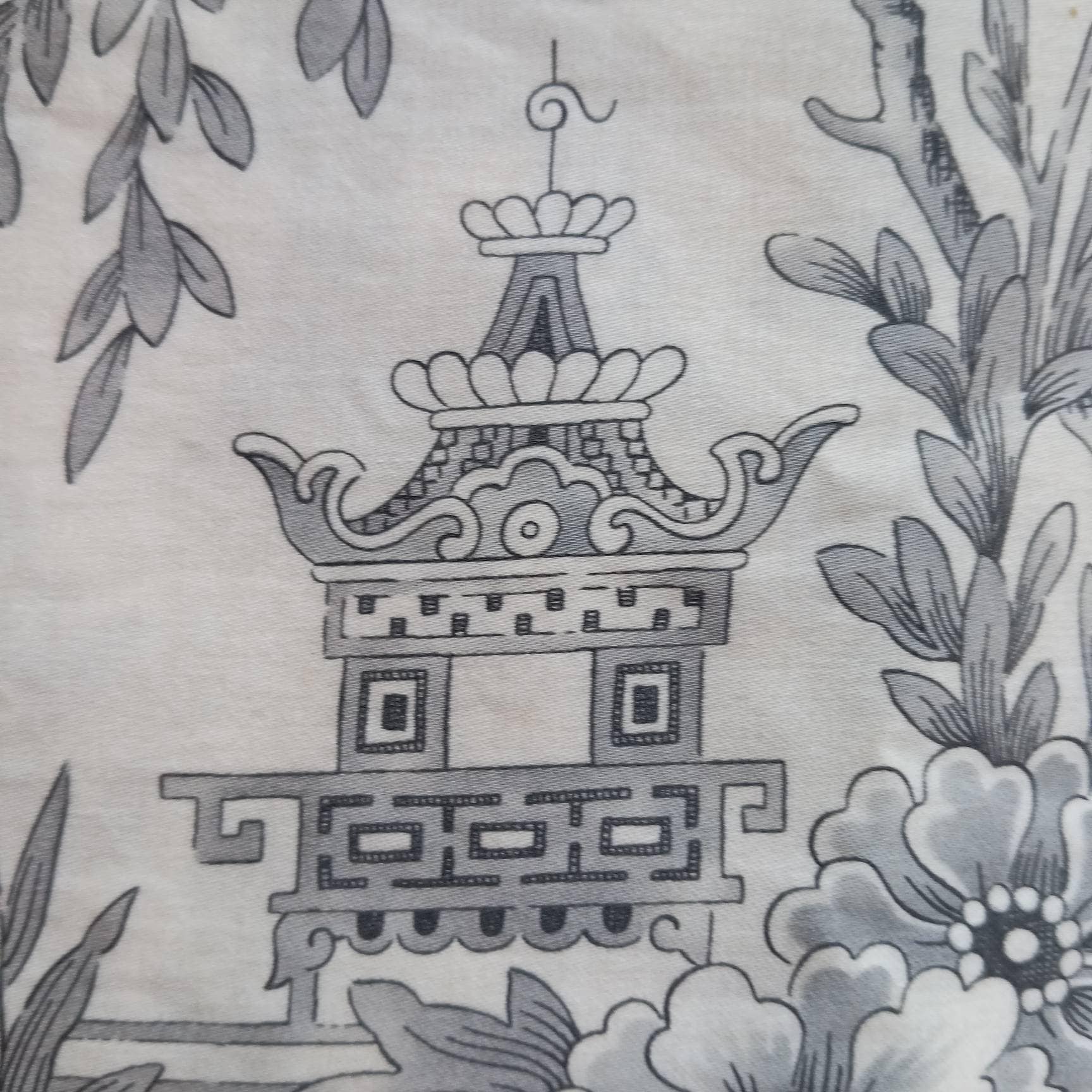 Ralph Lauren Honore Pagoda Capa de Almofada de Algodão