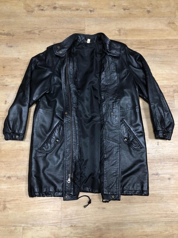 Vintage Leather Jacket Leather Bomber Jacket Suede Retro Size L-XL