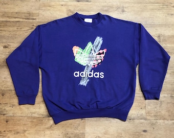ヴィンテージ アディダス ポロTシャツ サイズL ホワイト テニス 抽象柄