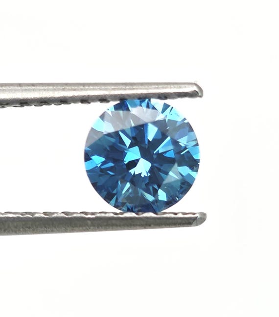 CT Round Fancy Vivid Blue Lab Grown Diamond: Loose Stone