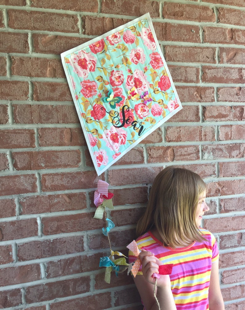 Fabric Kite Floral Kite Decorative Kite Spring Photo Etsy