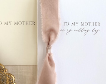 To My Mother On My Wedding Day | To My Mom Card | Personalized Wedding Card | Mother of the Bride Gift | Wedding Card | Gifts for Her