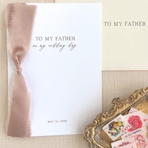 To My Father On My Wedding Day | To My Dad Card | Personalized Wedding Card | Father of the Bride Gift | Wedding Card | Gifts for Him