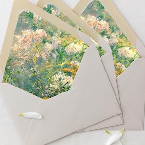 Wedding Envelope Liner | Wildflower Envelope Liner | Floral Envelope Liner | Lined Envelopes for Wedding Invitation | A7 Envelope Liner