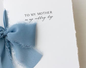 To My Mom on my Wedding Day | Mother of Bride Card | Wedding Day Letter | To My Mother Wedding Card | Wedding Gifts | Gifts for Her