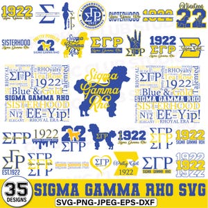 Sigma Gamma Rho, SGR Bundle svg, Sigma Gamma Rho Sorority PNG, Lettere greche svg, Sorority svg, Sigma Gamma Rho 1922, file Cricut e Silhouette