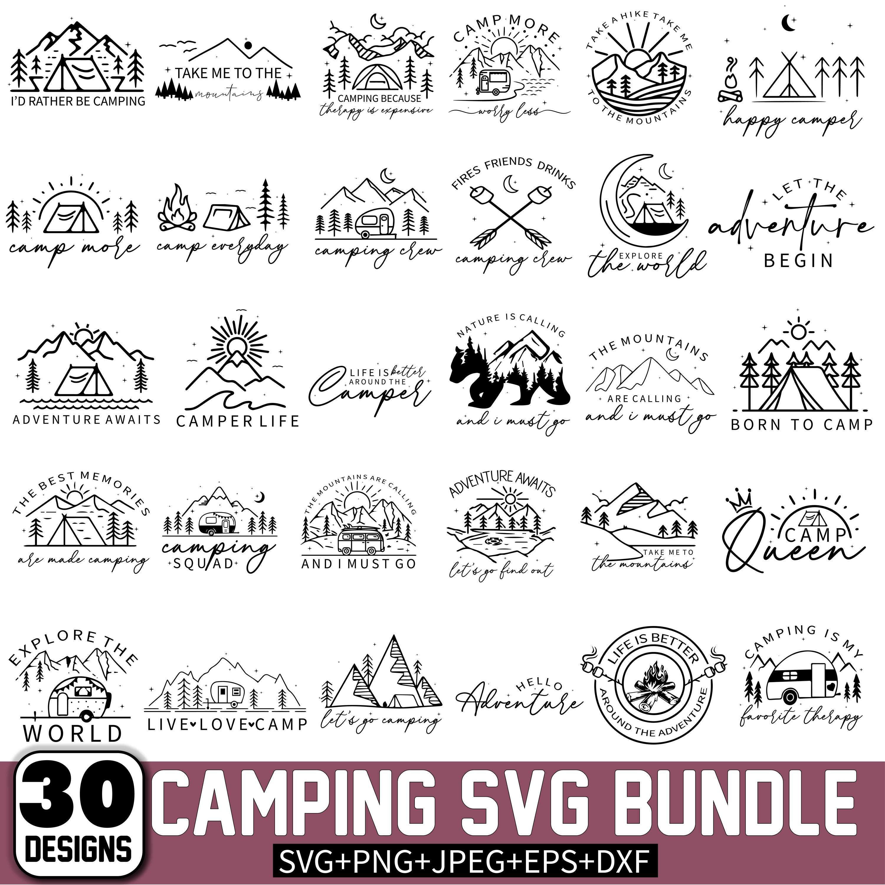 Camping svg bundle,Boho camping svg,Camping Life svg,Happy Camper svg,Camping Sign Svg,Adventure Svg,Campfire Svg(Cricut Silhouette Files)