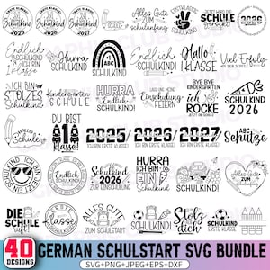 German plotter file school enrollment svg,school start svg,schulkind 2026,school start sayings,German Schulkind svg,Cricut Silhouette