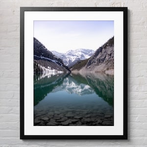 Bergsee Bergsee Fotografie, Bergsee Berglandschaft, Bergkristall Wanddeko, Bergkristall Wandbild, Bergkristall Druck, Bergkristall Druck, druckbare Kunst, Druckbare Kunst