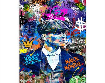 Graffiti Pop Art Canvas Print: Modern Street Art (Digital Download)