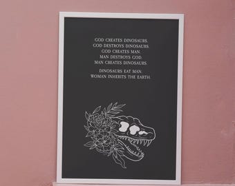 Jurassic Park Ellie Sattler Quote Print: Minimalist Movie Poster Home Decor (Digital Download)