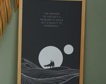 Dune Movie Quote Print: Minimalist Home Décor (Digital Download)
