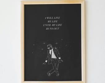 The Life of Chuck Movie Quote Print: Minimalist Movie Poster Home Decor (Digital Download)